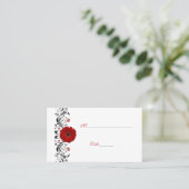 Red Gerbera Daisy Special Occasion Place Card Plaatskaartje (Staand voorkant)