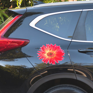 Red Gerbera Daisy Sticker