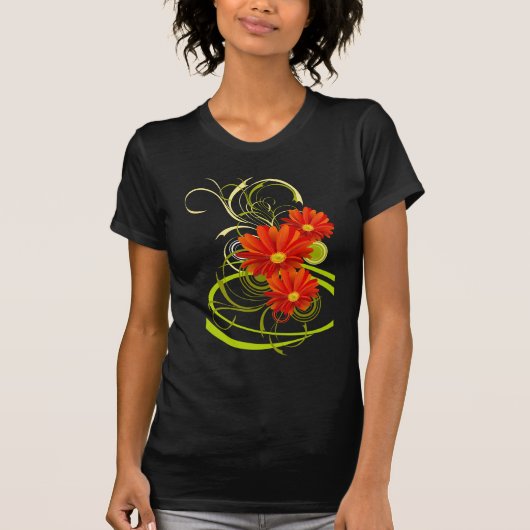 Red Gerbera Daisy T-shirt (Voorkant)