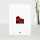 Red Gerbera Daisy Thank You Card Bedankkaart (Achterkant)