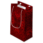 Red Gerbera Klein Cadeauzakje (Achterkant Gekanteld)
