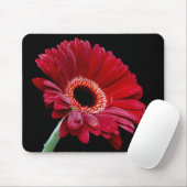 Red Gerbera Mousepad Muismat (Met muis)
