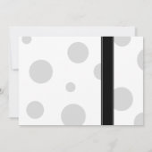 Red Gerbera Polka Dot Bridal Shower Invitation Kaart (Achterkant)