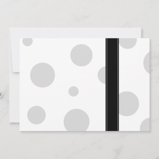 Red Gerbera Polka Dot Bridal Shower Invitation Kaart (Achterkant)