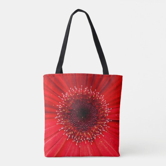 Red Gerbera Tote Bag (Achterkant)