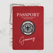 Red Germany Passport Bewaar de datum