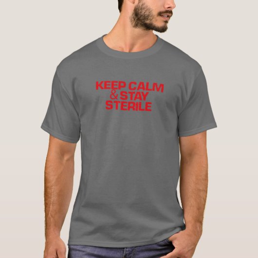 Red Gezegde Funny Keep Calm T-shirt (Voorkant)