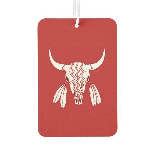 Red Ghost Dance Buffalo auto luchtverfrisser (Achterkant)