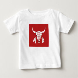 Red Ghost Dance Buffalo baby T-shirt