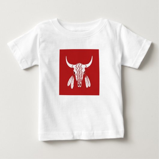Red Ghost Dance Buffalo baby T-shirt (Voorkant)