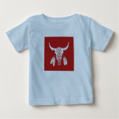 Red Ghost Dance Buffalo babyblauw T-shirt (Voorkant)