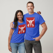 Red Ghost Dance Buffalo blue t shirt (Unisex)
