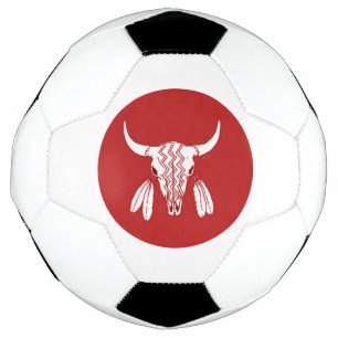 Red Ghost Dance Buffalo circle voetbal