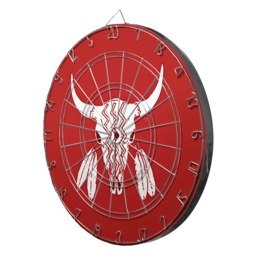 Red Ghost Dance Buffalo Dartboard Dartbord (Voorkant Rechts)
