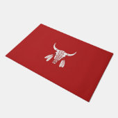 Red Ghost Dance Buffalo doormat Deurmat (Schuin)