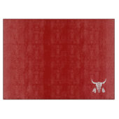 Red Ghost Dance Buffalo glazen snijplank (Voorkant)