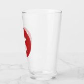 Red Ghost Dance Buffalo glazen tumbler (Links)
