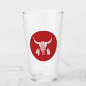 Red Ghost Dance Buffalo glazen tumbler (Voorkant)