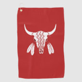 Red Ghost Dance Buffalo golfhanddoek (Voorkant)
