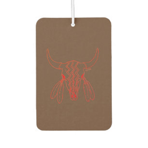 Red Ghost Dance Buffalo lijn bruine luchtverfrisse Luchtverfrisser