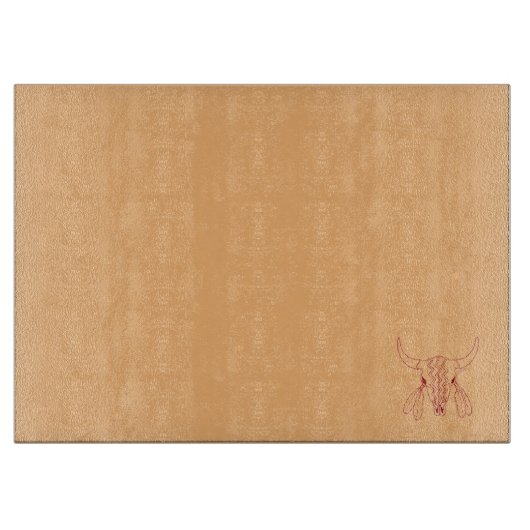 Red Ghost Dance Buffalo lijn dan snijplank (Voorkant)