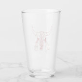 Red Ghost Dance Buffalo lijn glazen tumbler (Achterkant)