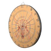 Red Ghost Dance Buffalo lijn tan dartboard Dartbord (Voorkant Rechts)