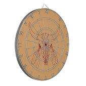 Red Ghost Dance Buffalo lijn tan dartboard Dartbord (Voorkant Links)