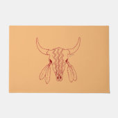 Red Ghost Dance Buffalo lijn tan deurmat (Voorkant)