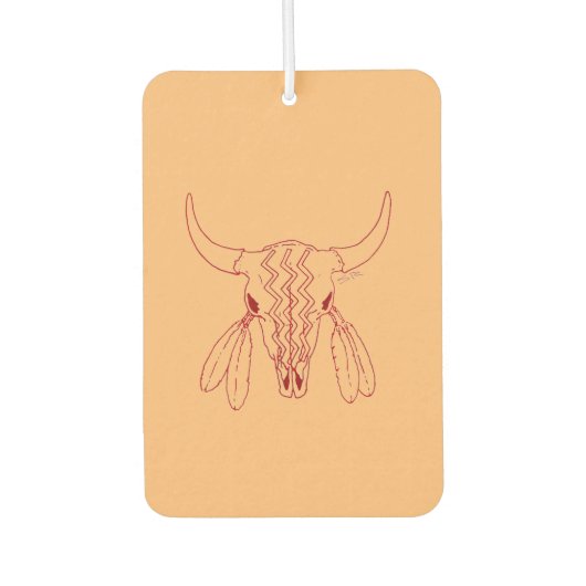 Red Ghost Dance Buffalo lijn tan luchtverfrisser (Voorkant)