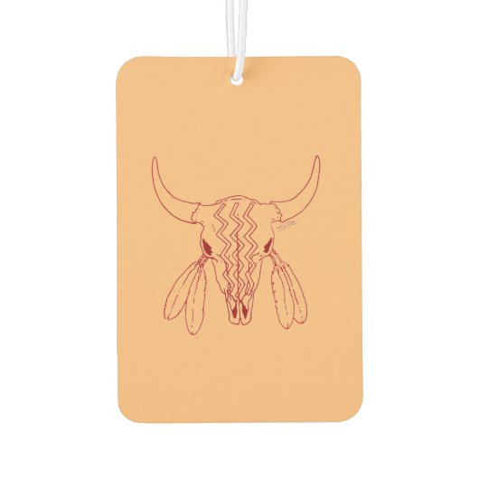 Red Ghost Dance Buffalo lijn tan luchtverfrisser (Achterkant)