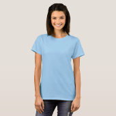 Red Ghost Dance Buffalo lijn vrouwen blauw T-shirt (Voorkant volledig)