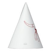 Red Ghost Dance Buffalo lijn witte partij petten Feesthoedjes (Links)