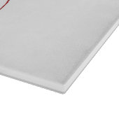 Red Ghost Dance Buffalo lijn witte snijplank (Hoek)