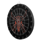 Red Ghost Dance Buffalo lijn zwart dartboard Dartbord (Voorkant Rechts)
