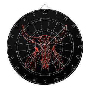 Red Ghost Dance Buffalo lijn zwart dartboard Dartbord
