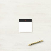 Red Ghost Dance Buffalo lijn zwarte witte noot pad Post-it® Notes (Op bureau)