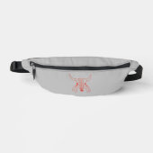 Red Ghost Dance Buffalo line gray fanny pack Heuptasje (Voorkant)