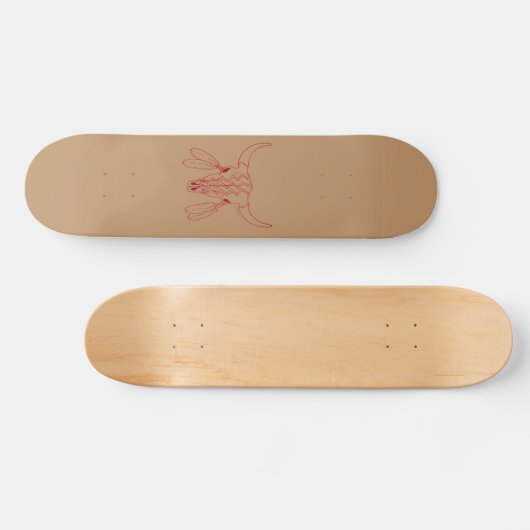Red Ghost Dance Buffalo line skateboard (Horizontaal)