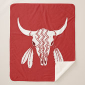 Red Ghost Dance Buffalo medium sherpa deken (Voorkant)