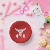 Red Ghost Dance Buffalo papieren schalen Papieren Kommen (Feest)