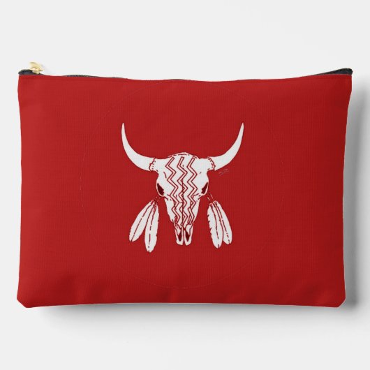 Red Ghost Dance Buffalo Pouch Etui (Voorkant)
