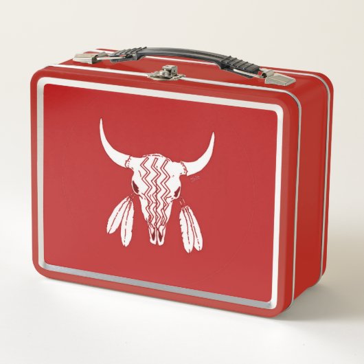 Red Ghost Dance Buffalo Red lunchbox (Voorkant)