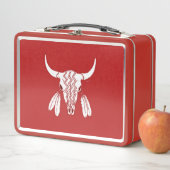 Red Ghost Dance Buffalo Red lunchbox (In situ)