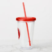 Red Ghost Dance Buffalo rode acryl tumbler Drinkbeker (Links)