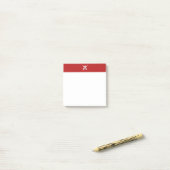 Red Ghost Dance Buffalo rode witte noot pads Post-it® Notes (Op bureau)