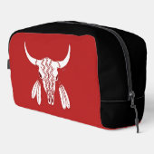 Red Ghost Dance Buffalo rood zwart dopp kit Toilettasje (Rechterhoek)