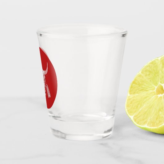 Red Ghost Dance Buffalo shot glas (Rechts)