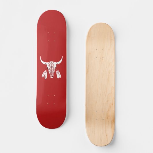 Red Ghost Dance Buffalo skateboard (Voorkant)