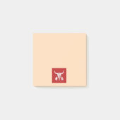 Red Ghost Dance Buffalo Tan Note Pads (Voorkant)